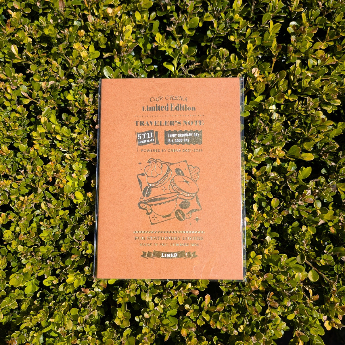 Cafe Crena Limited Edition 5th Anniversary A5 Notebook - 8mm Lined