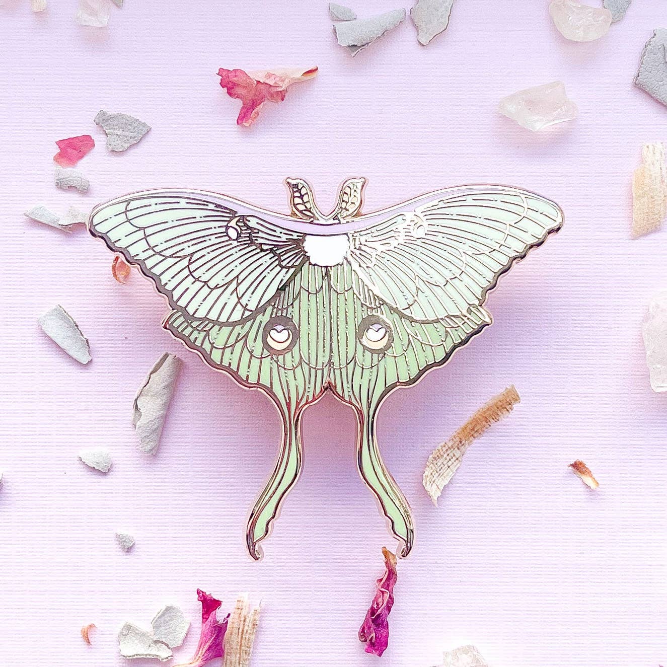 Luna Moth (Actias Luna) Enamel Pin