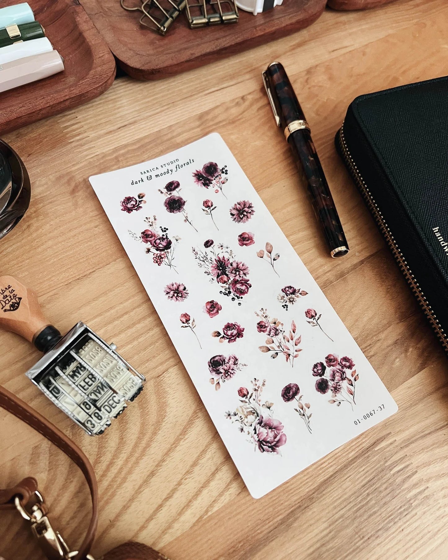 Dark & Moody Floral Sticker