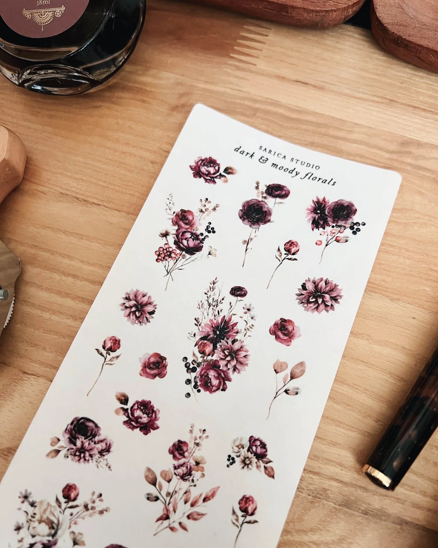 Dark & Moody Floral Sticker