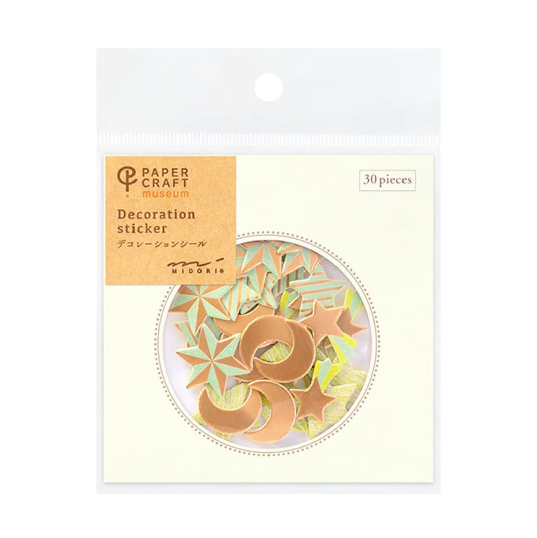 Paper Craft Museum Decoration Sticker - Stars & Moon