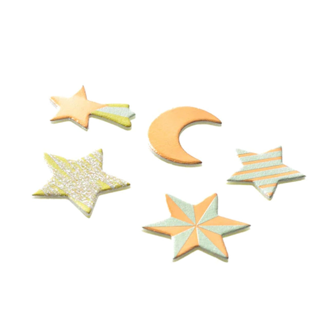 Paper Craft Museum Decoration Sticker - Stars & Moon