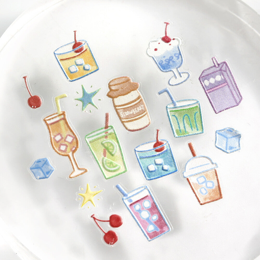 Drinks Pop-Up Stickers