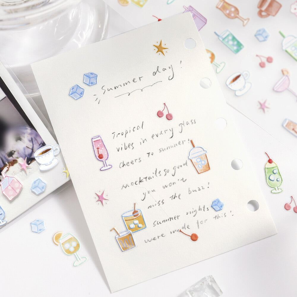 Drinks Pop-Up Stickers