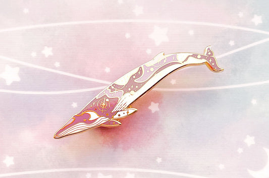 Halos Among the Stars Omura's Whale Enamel Pin