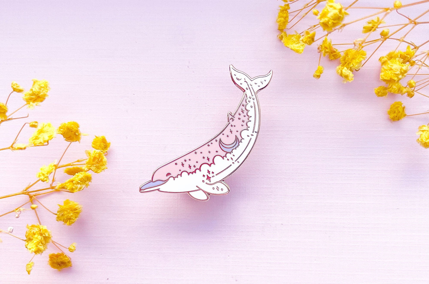 Moon Bow Baird's Beaked Whale Enamel Pin