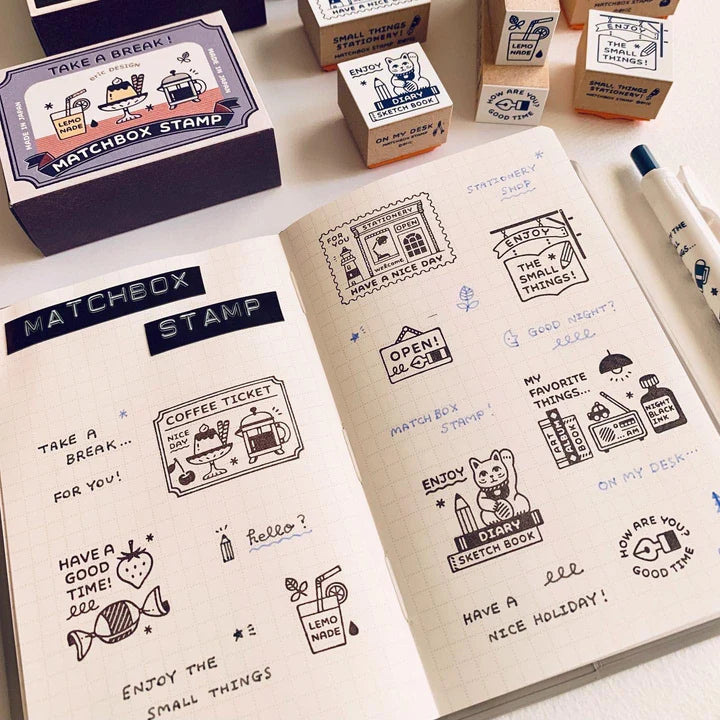 Eric Matchbox Box Stamp Set - Stationery Store