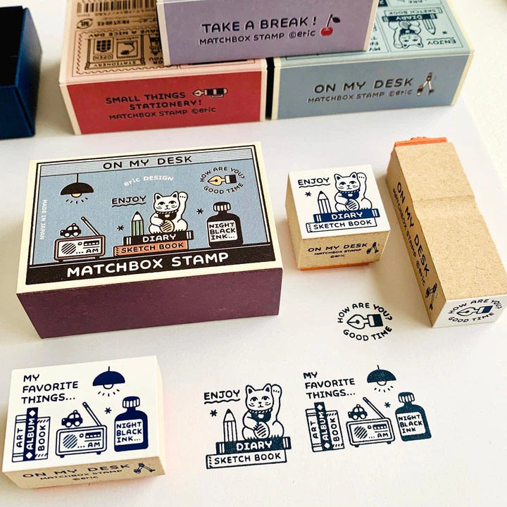 Eric Matchbox Box Stamp Set - On My Desk