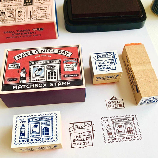 Eric Matchbox Box Stamp Set - Stationery Store