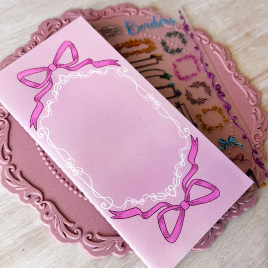 Pink Bows Sticker Release Book with Sticker Sheet