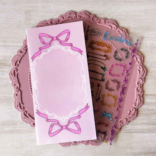 Pink Bows Sticker Release Book with Sticker Sheet