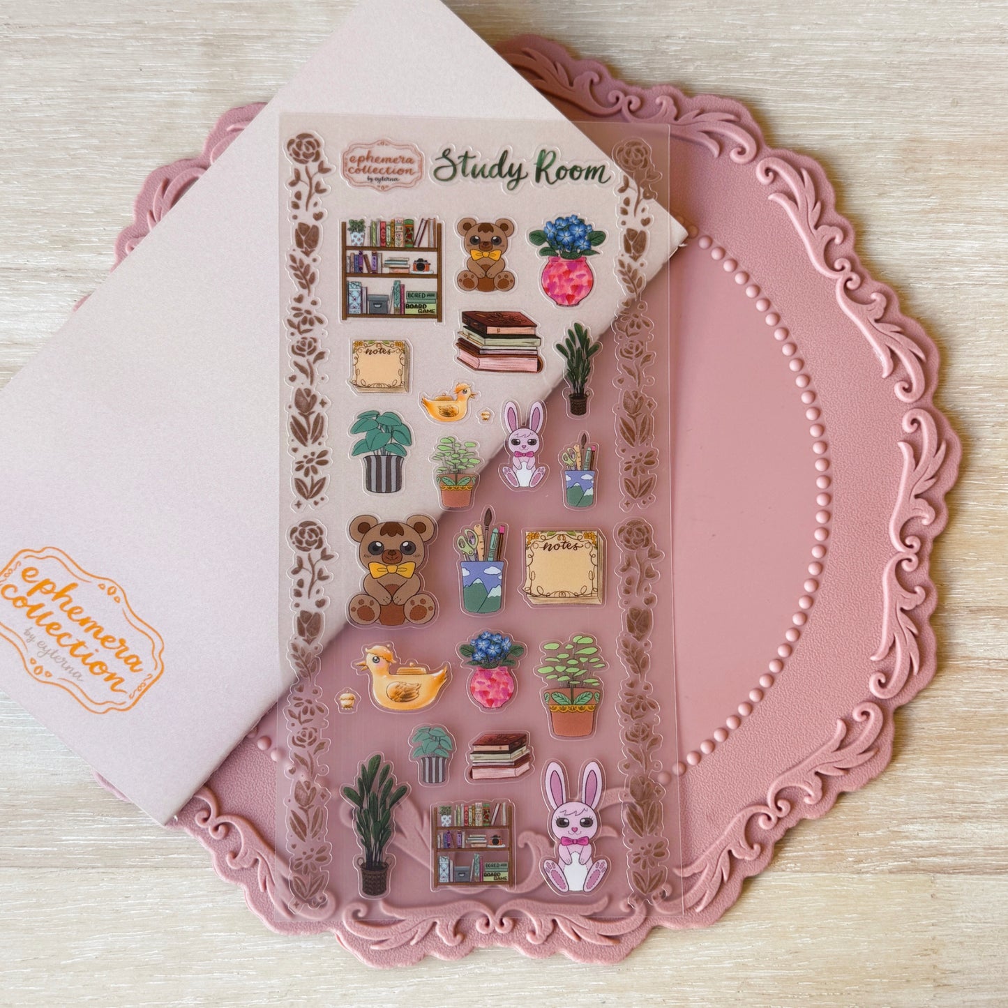 Sticker Gallery Sticker Release Book with Study Room Sticker Sheet
