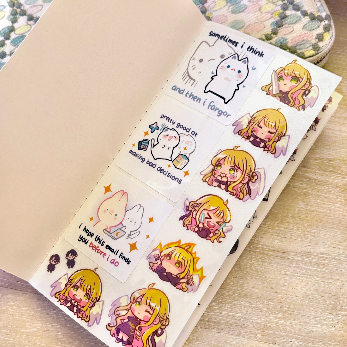 Sky Frame Sticker Release Book with Sticker Sheet