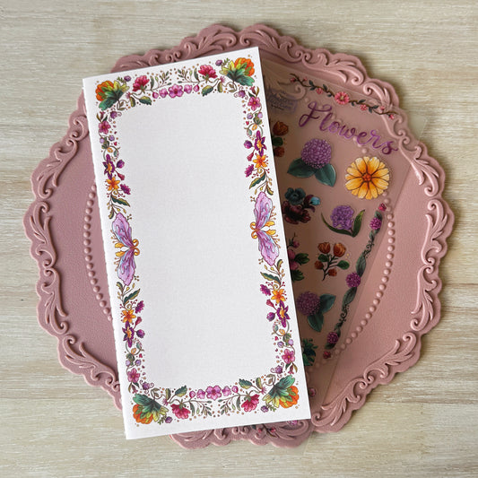 Summer Florals Sticker Release Book with Sticker Sheet
