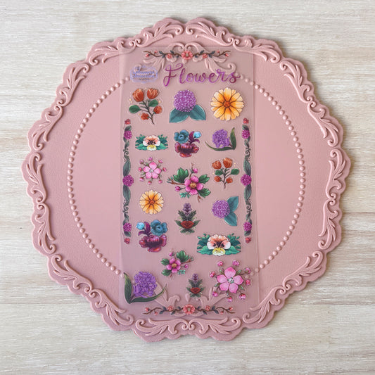Summer Flowers Sticker Sheet