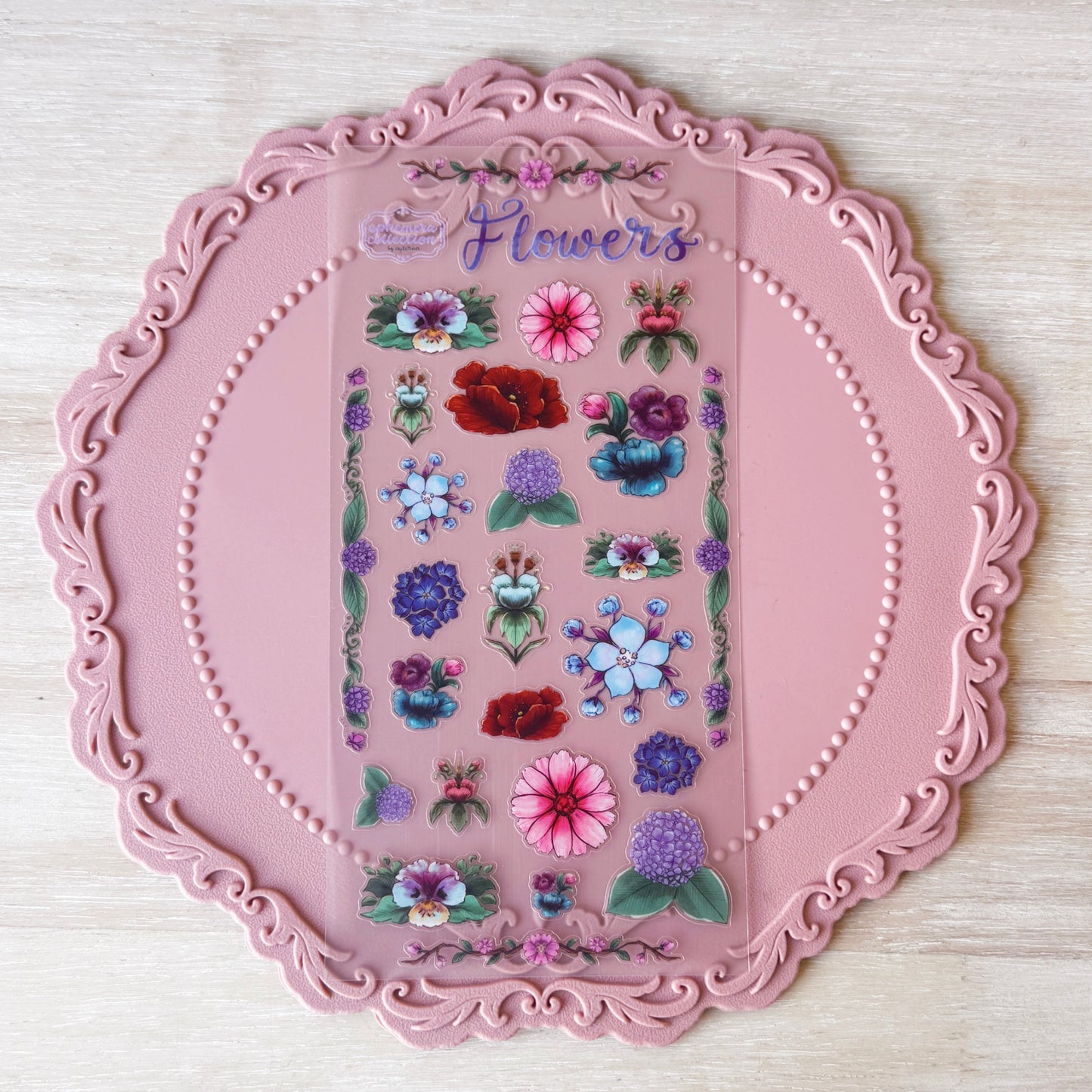 Winter Flowers Sticker Sheet