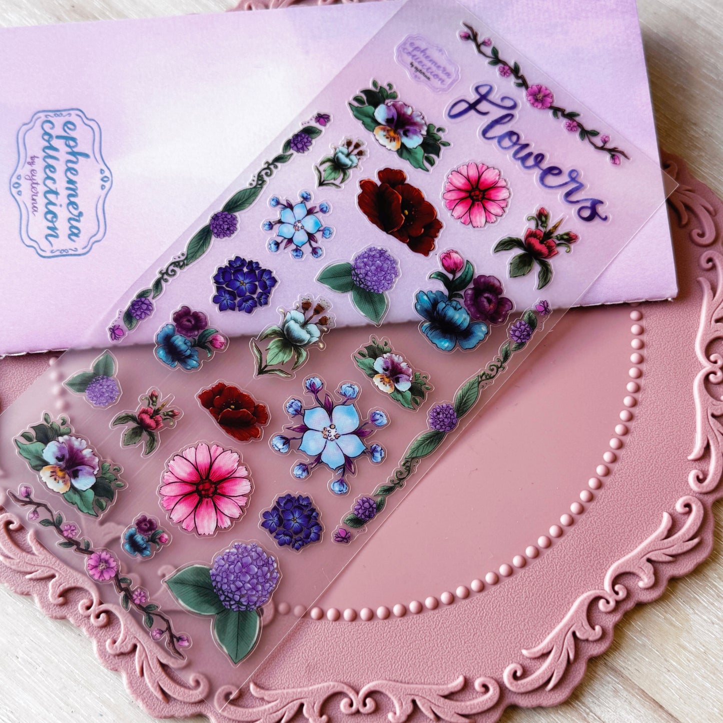 Winter Florals Sticker Release Book with Sticker Sheet