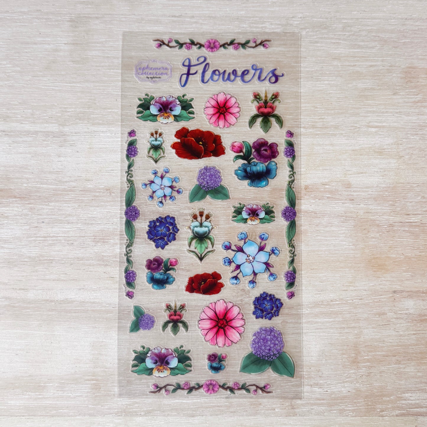 Winter Flowers Sticker Sheet