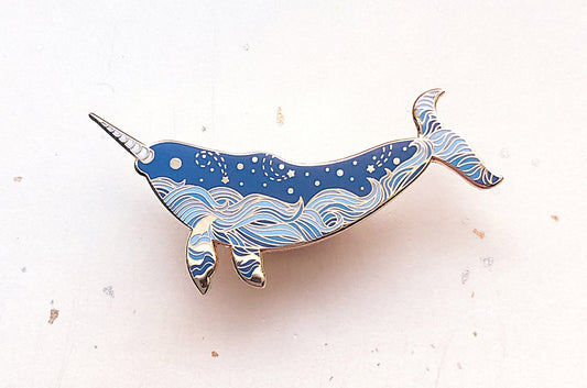 Star Wanderer Starry Narwhal Enamel Pin