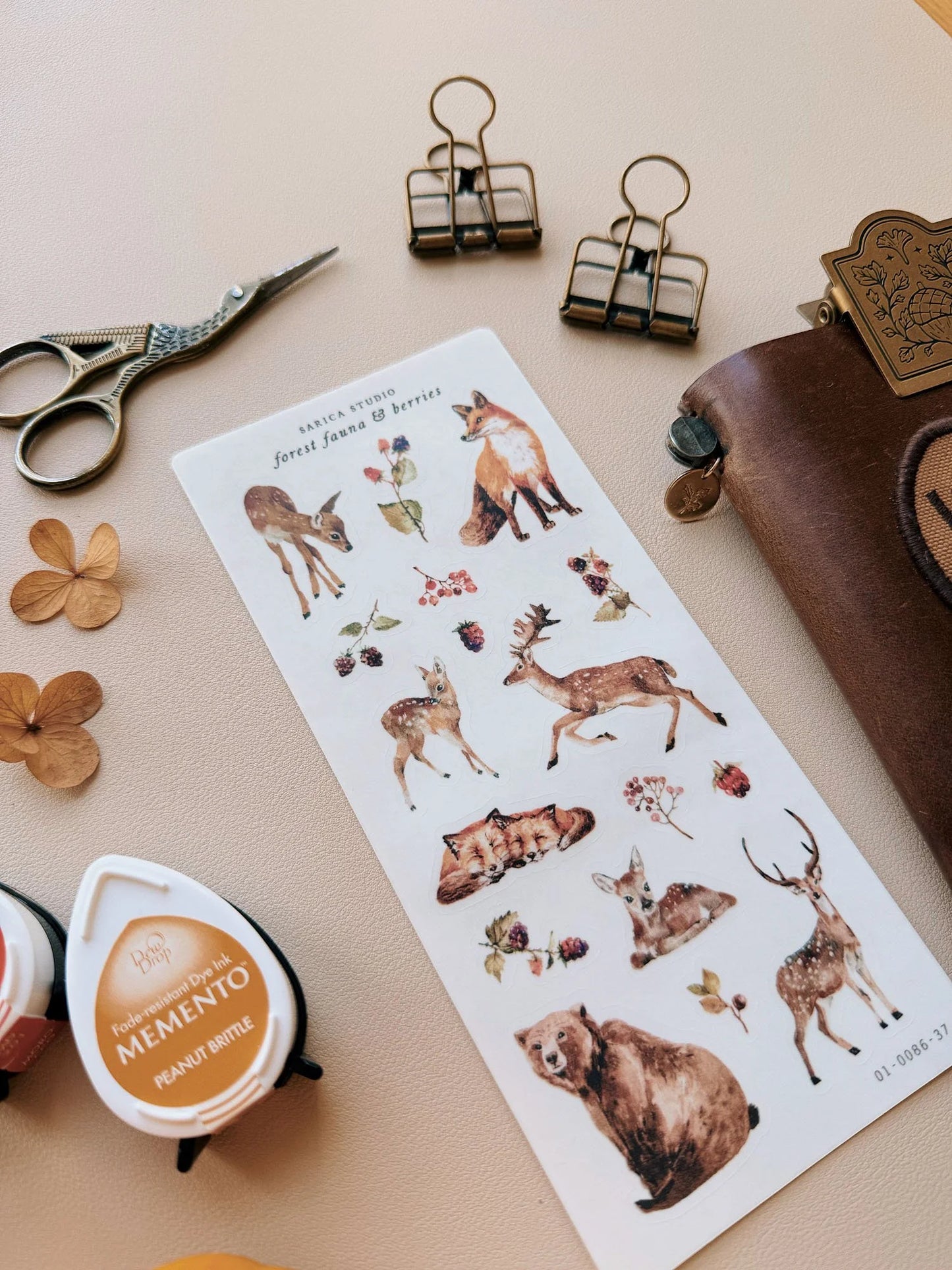 Forest Fauna & Berries Sticker