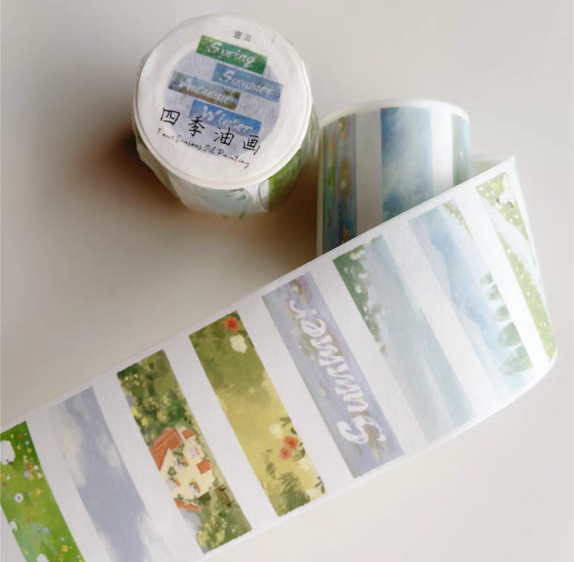 Four Season Oil Painting PET Tape