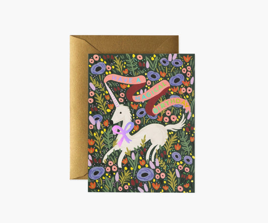 Birthday Card - Magical Unicorn