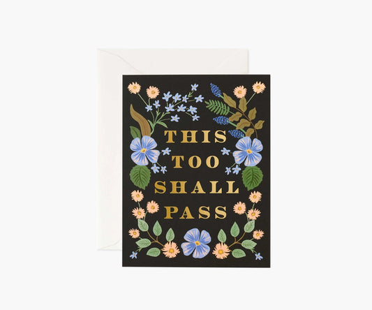 Encouragement Card - This Too Shall Pass