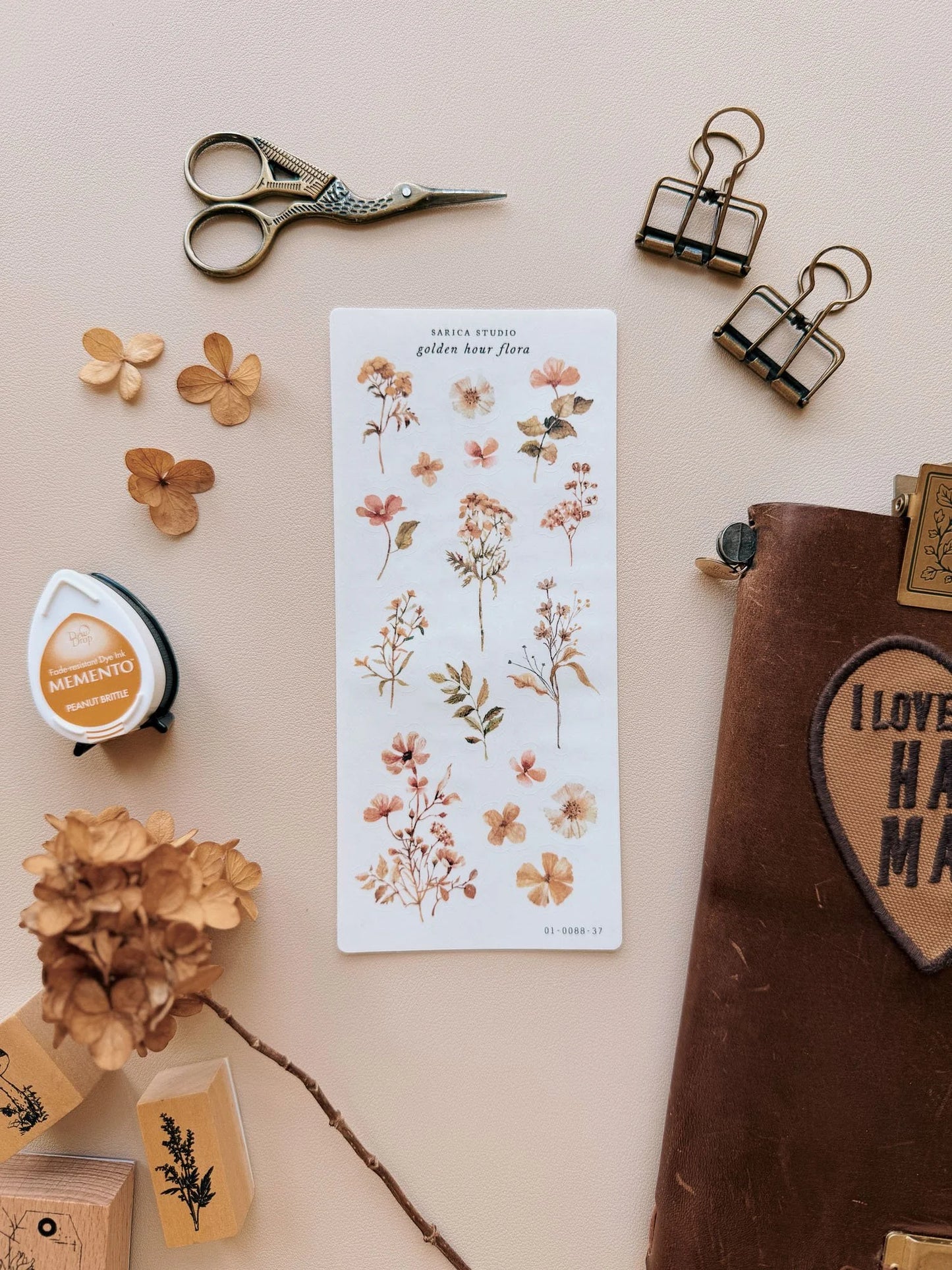 Golden Hour Flora Sticker