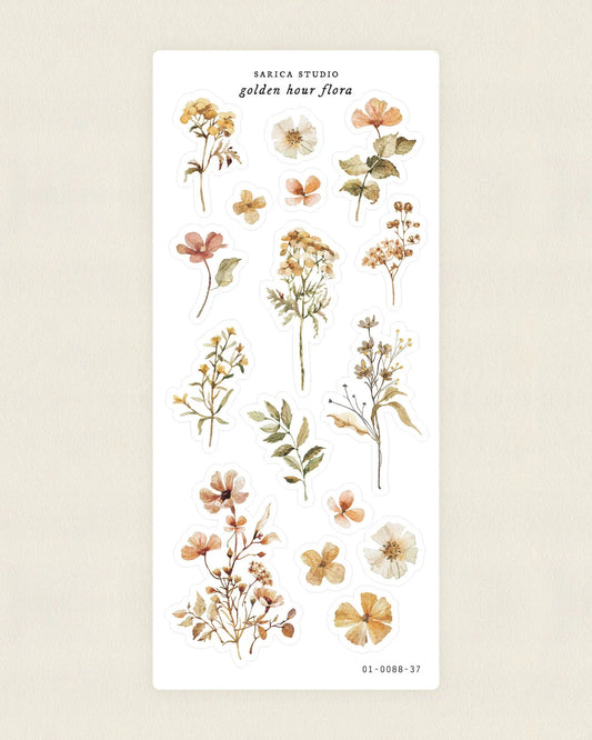 Golden Hour Flora Sticker