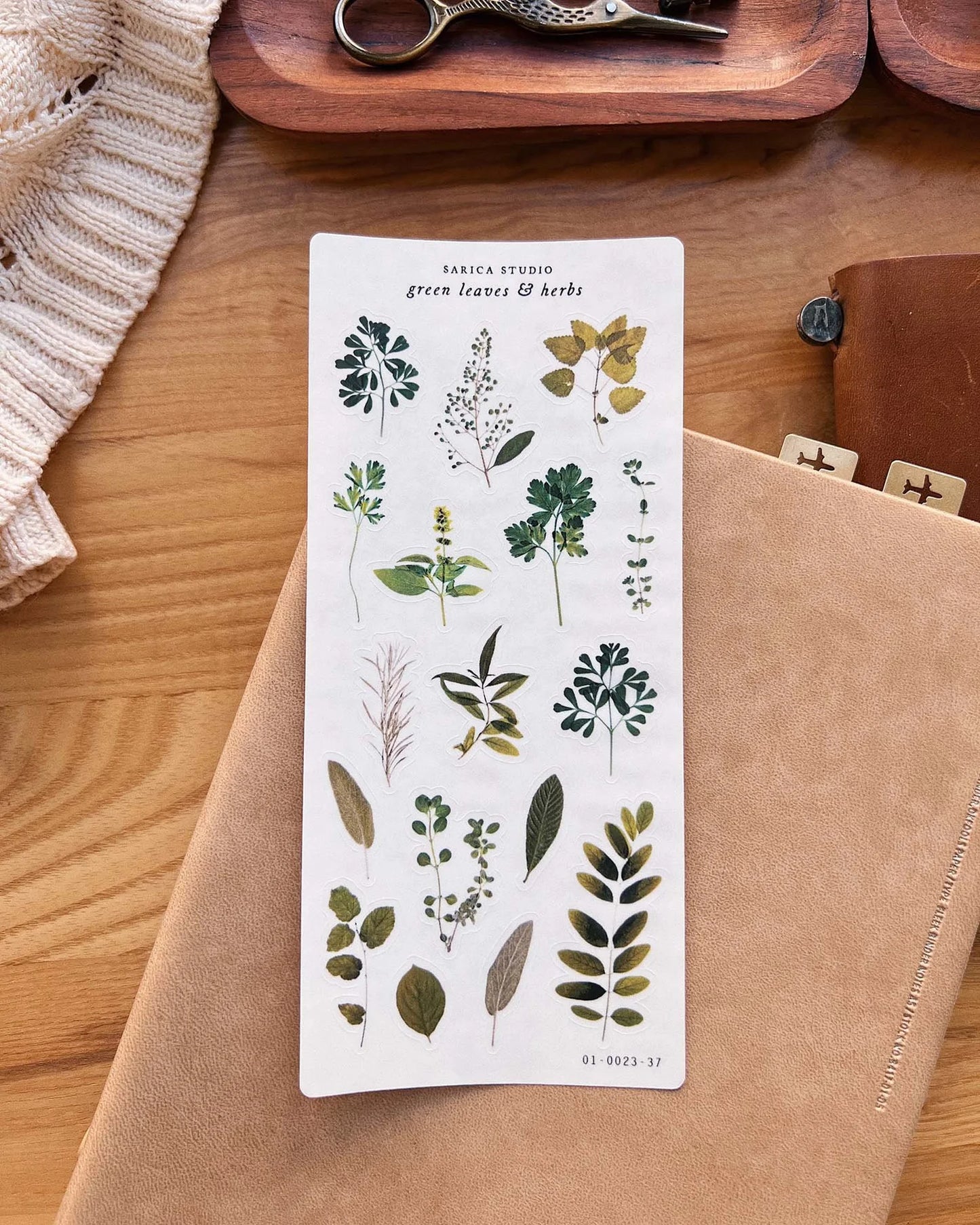 Green Leaves & Herbs Sticker