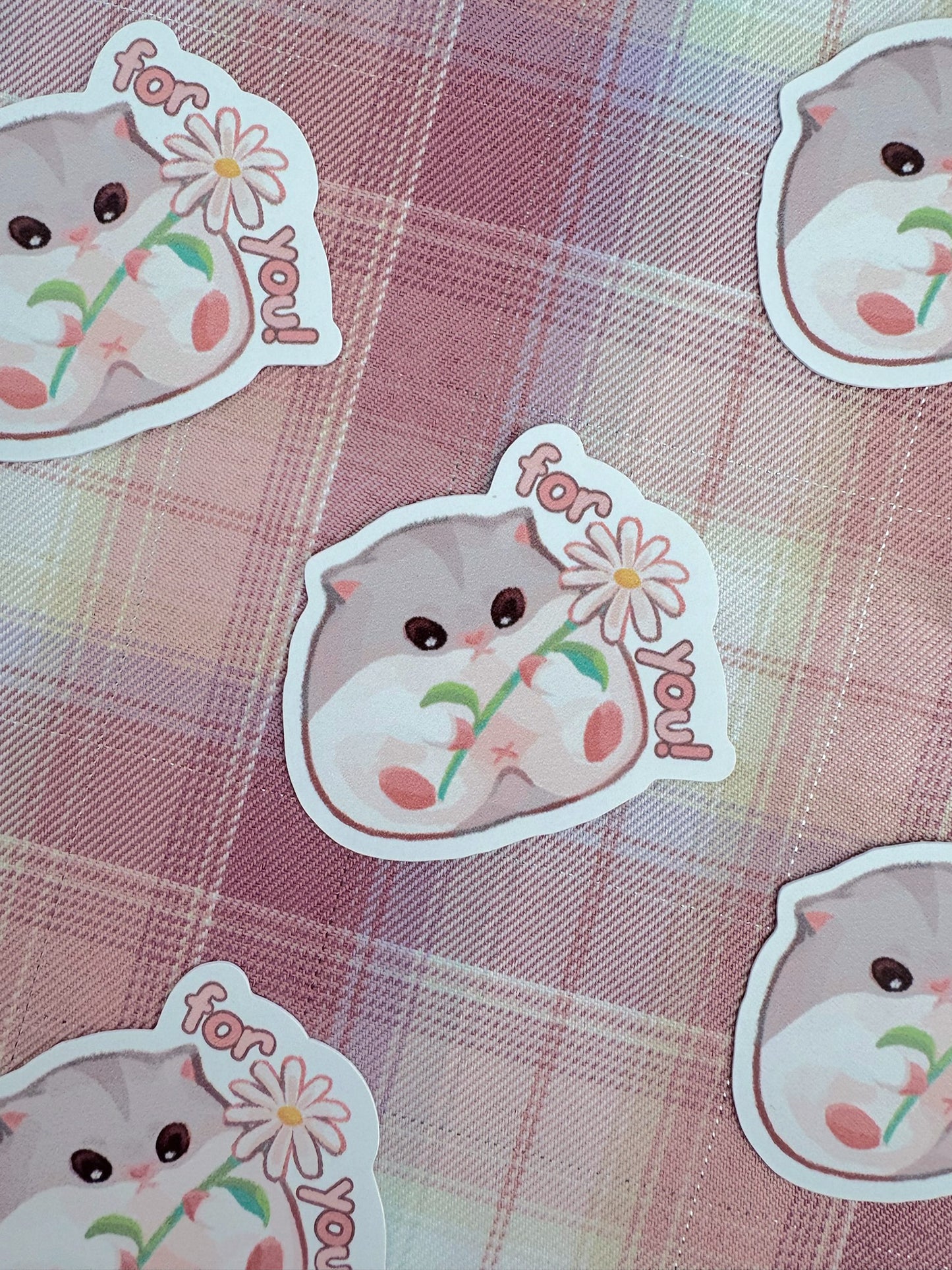 ‘For you’ Hamster Sticker
