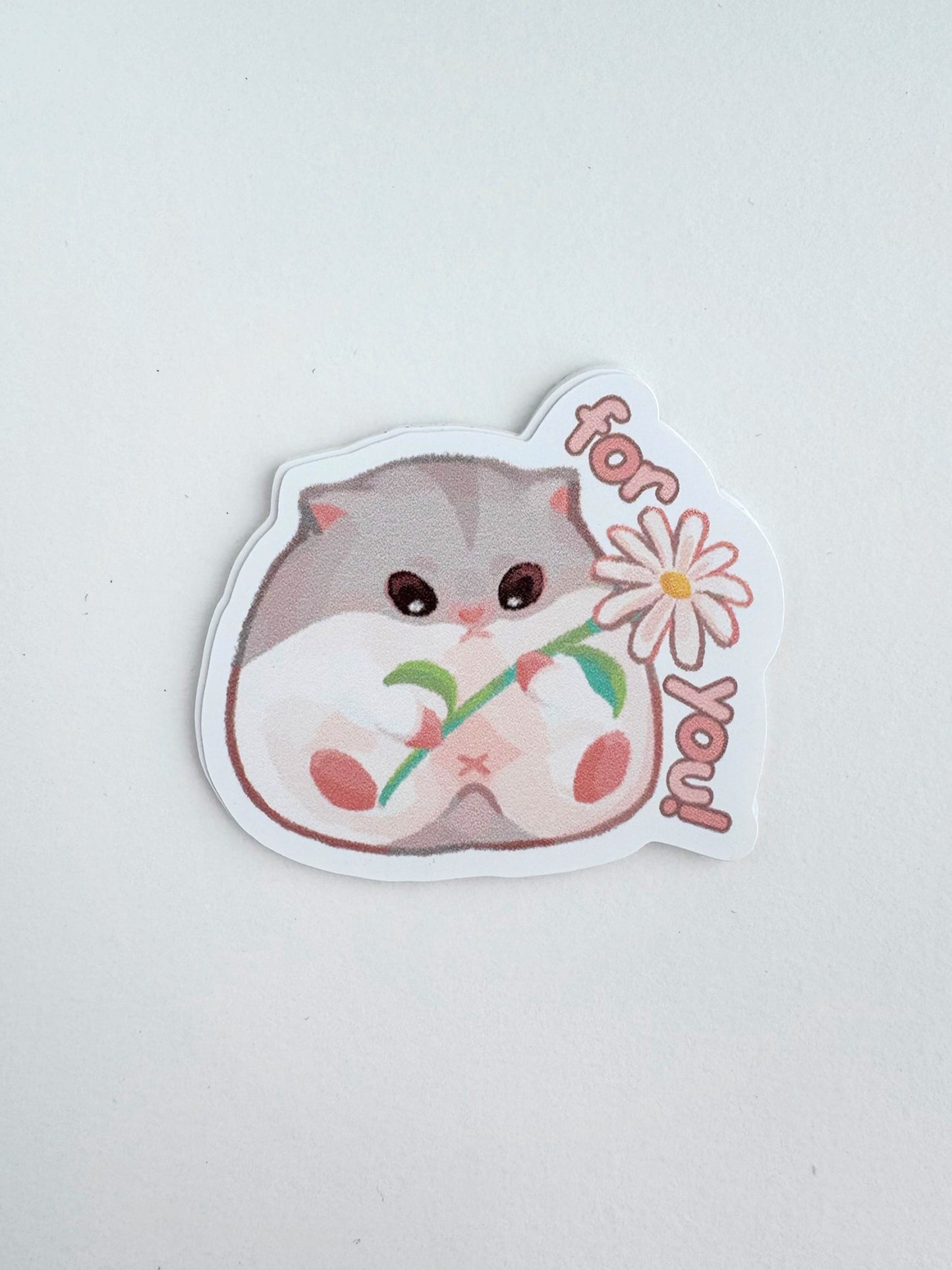 ‘For you’ Hamster Sticker