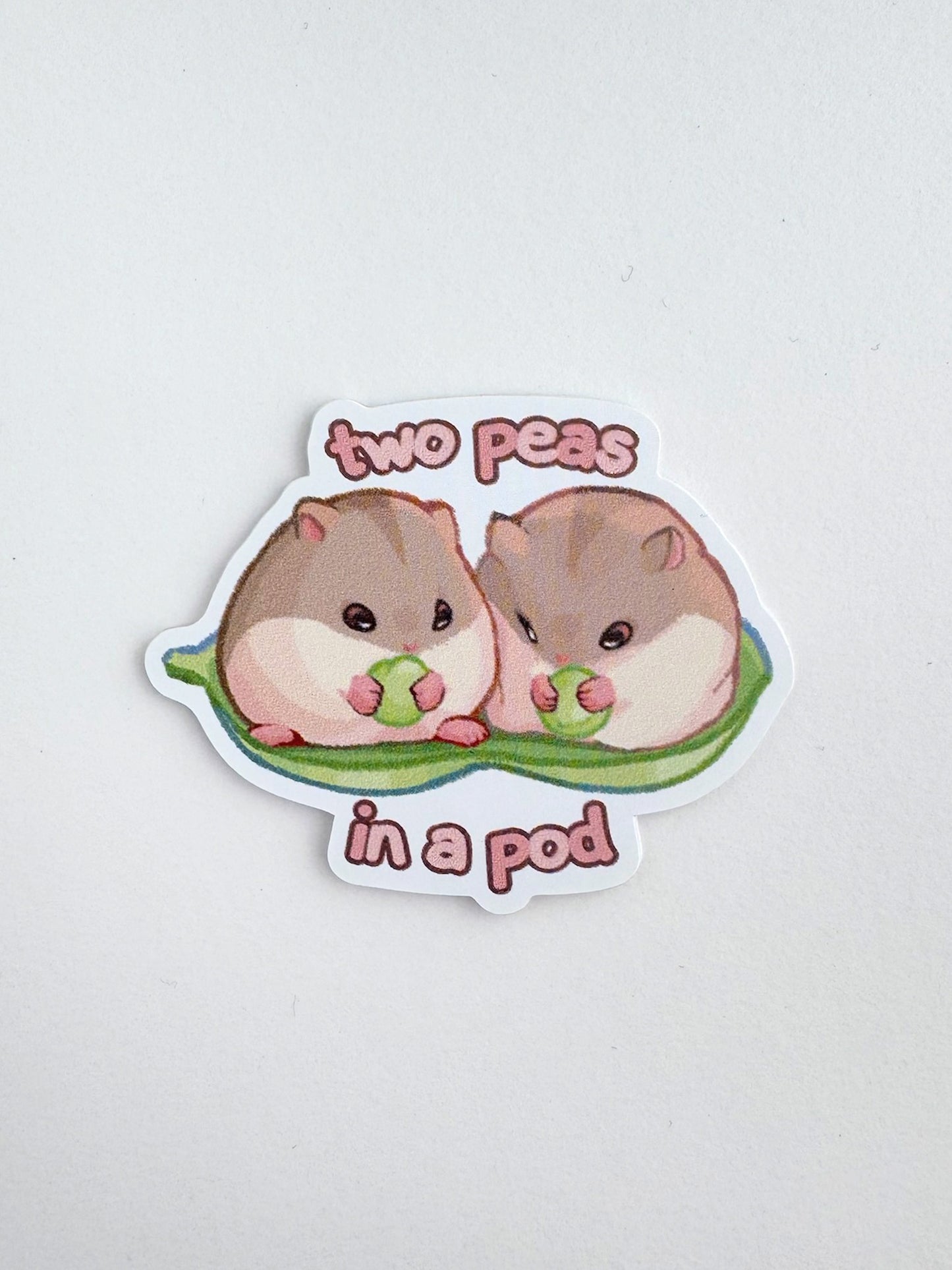 ‘Two peas in a pod’ Hamsters Sticker