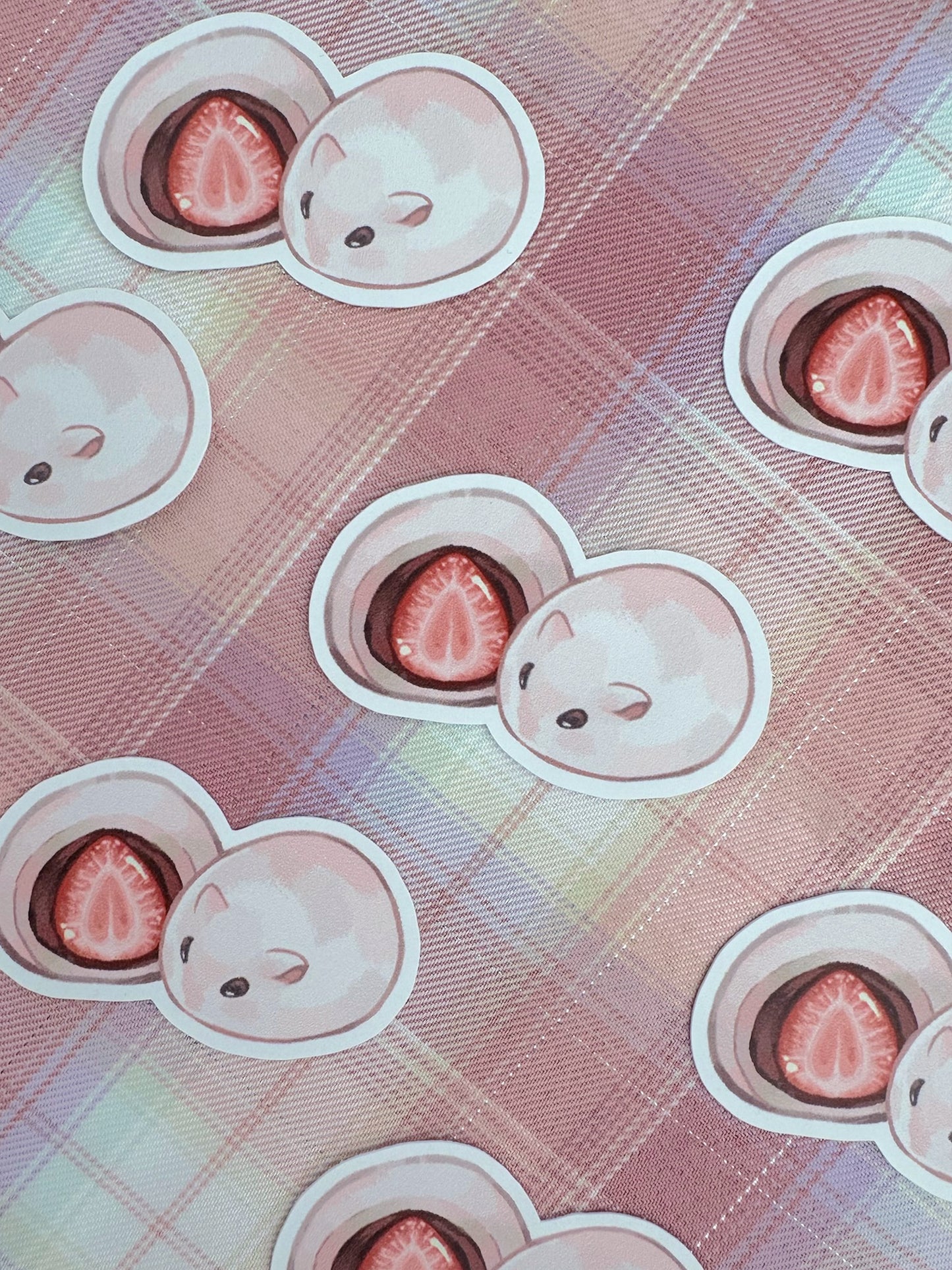 Strawberry Mochi Hamster Sticker