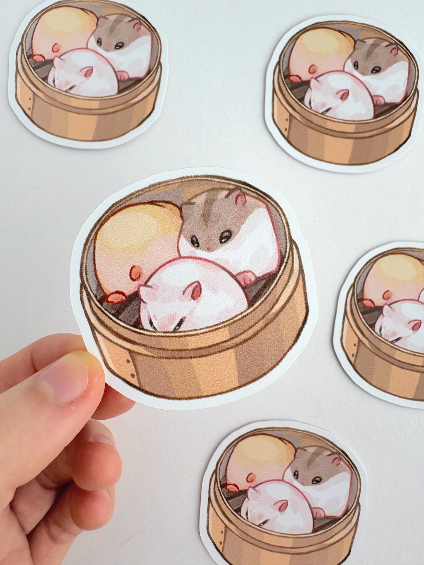 Dim Sum Hamsters Sticker