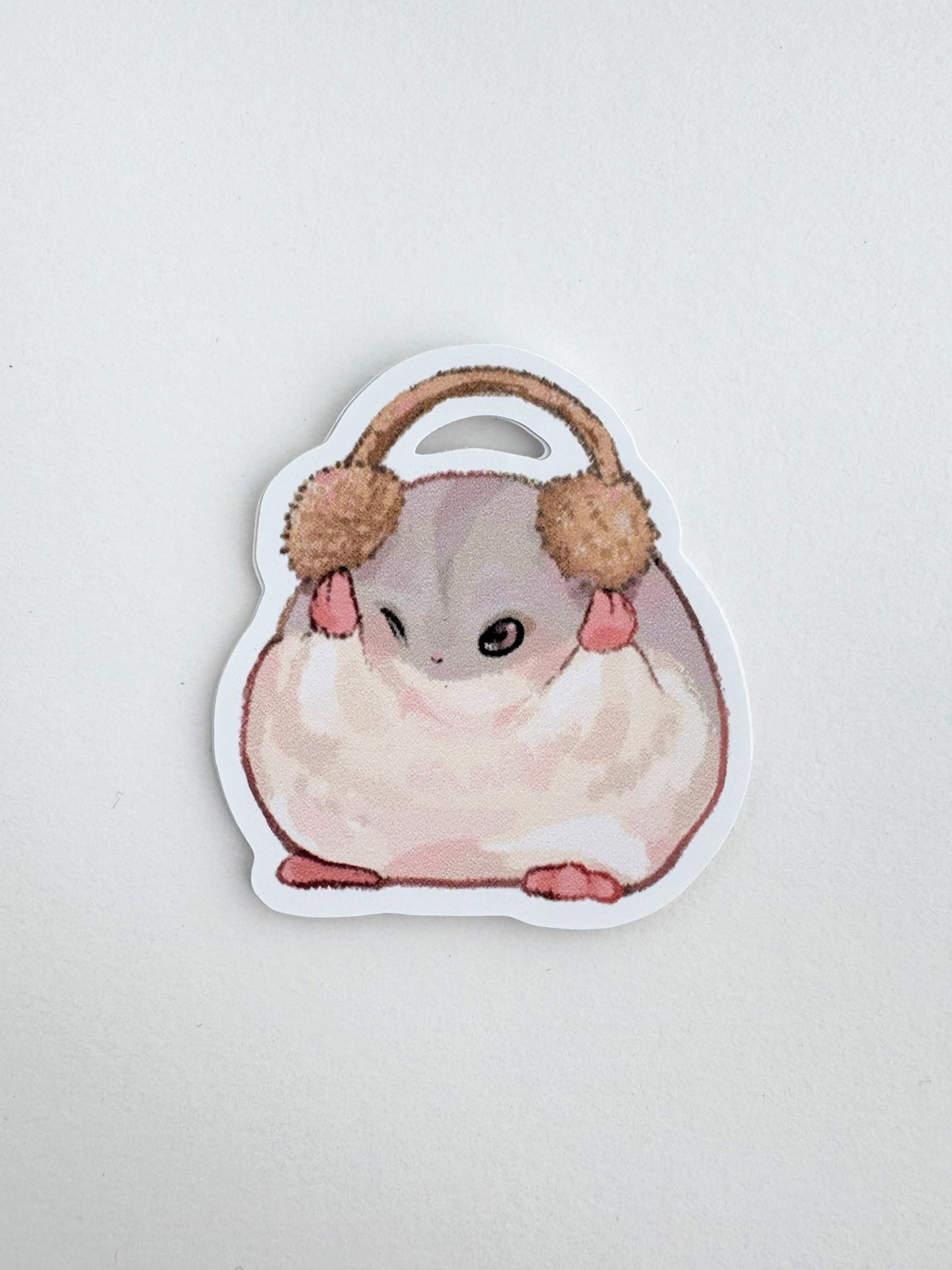 Earmuff Hamster Sticker
