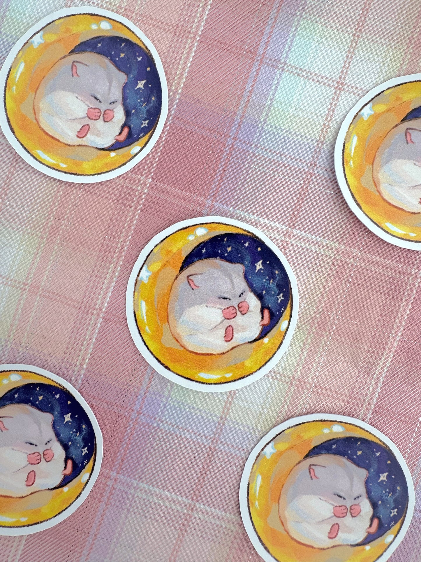 Moon Hamster Sticker