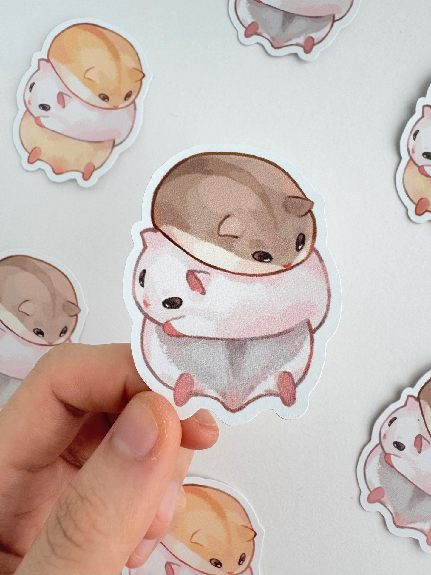 Hamster Stack Sticker - Neutral