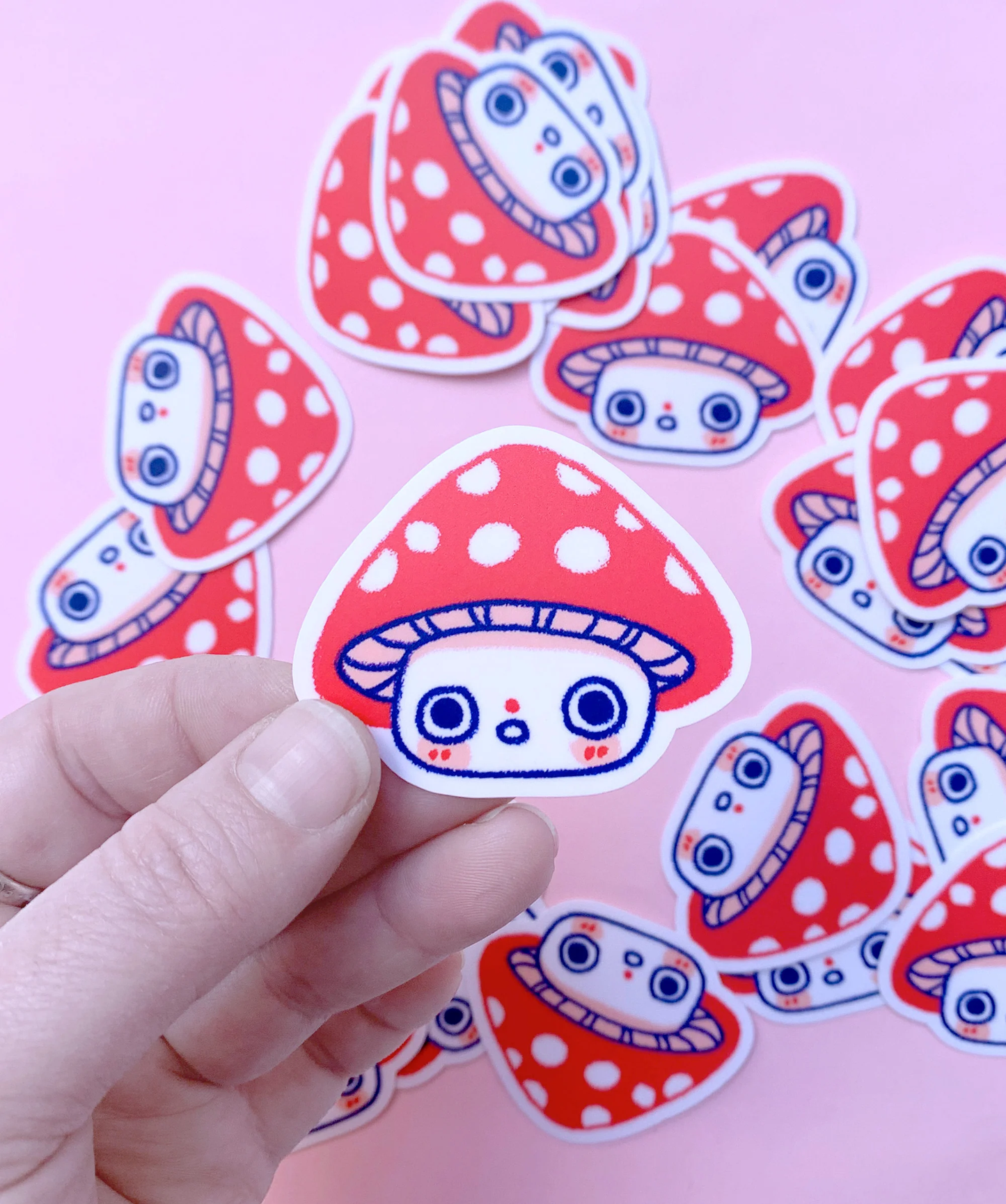 Surprised Mush Vinyl Sticker