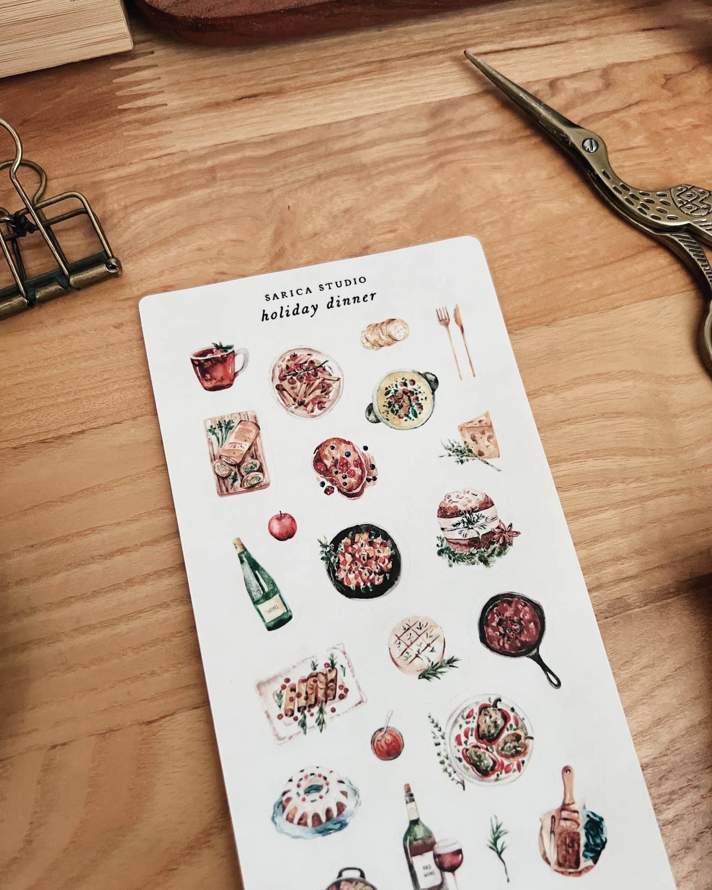 Holiday Dinner Sticker