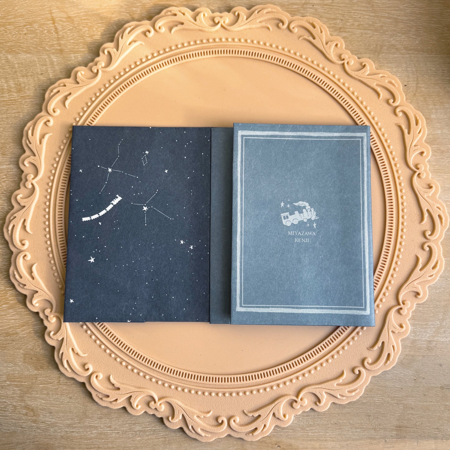 Set of two paper book covers