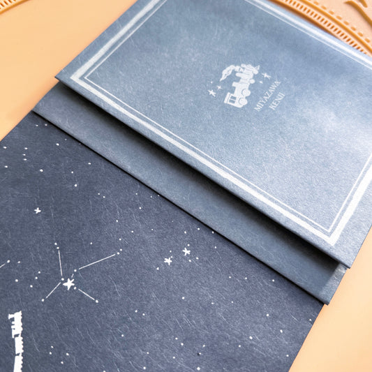 Closeup of Miyazawa Kenji Washi paper book cover
