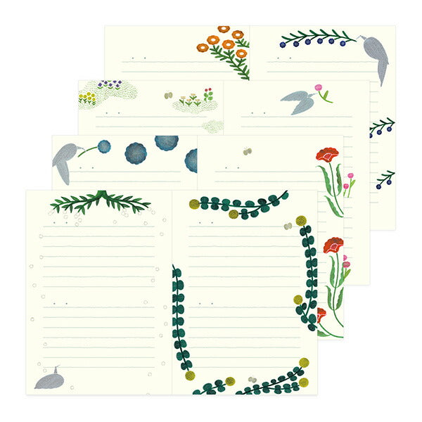 Midori Soft Cover Diary - Flower and Bird