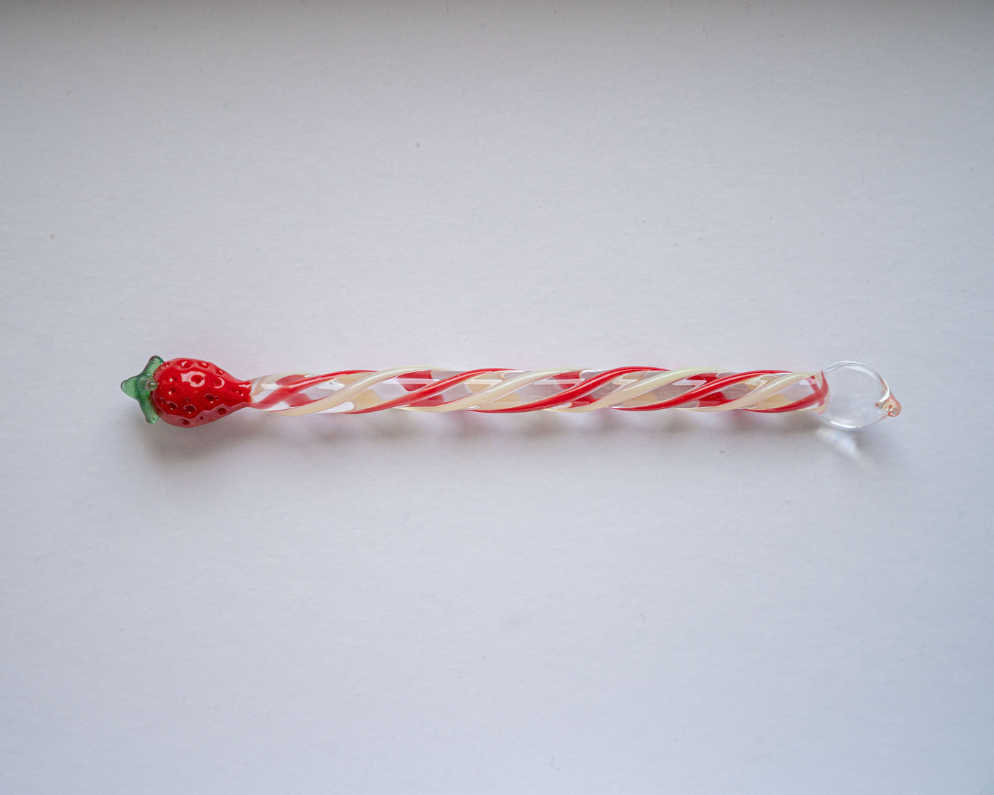 [Exclusive] Handmade Strawberry Glass Muddler