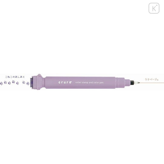 Kutsuwa Cruro Rolling Stamp Pen - Cat Paw Footprint