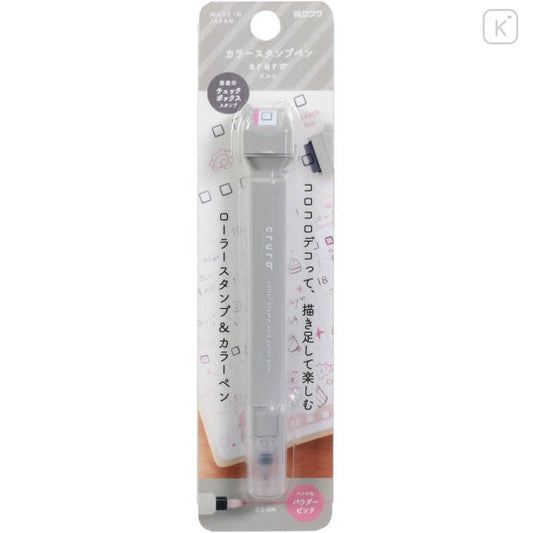 Kutsuwa Cruro Rolling Stamp Pen - Checkbox Square