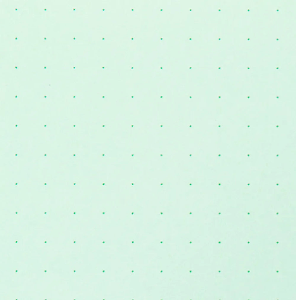 Midori Colour Paper Pad A5 Dot Grid - Green