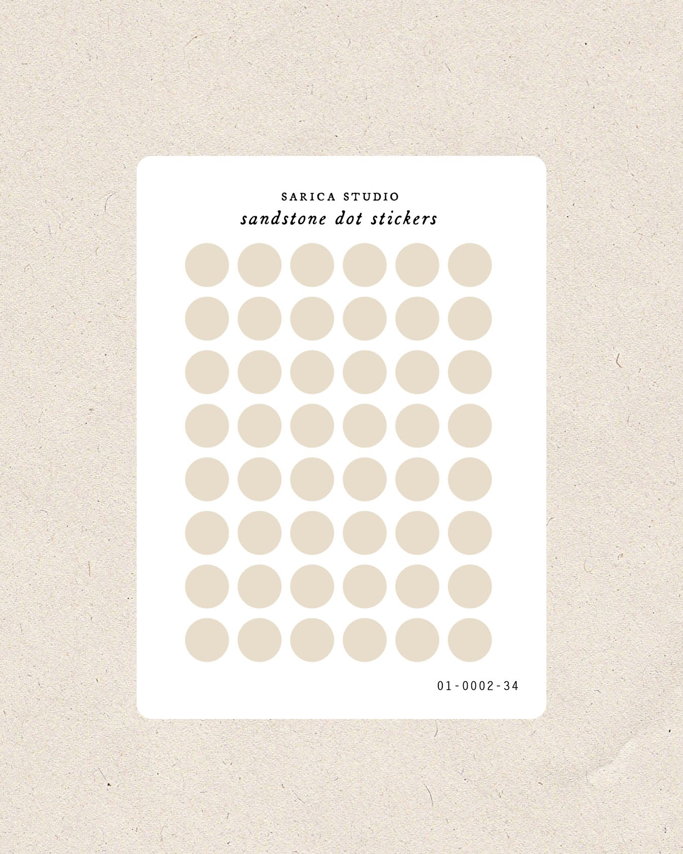 Sandstone Mini Dot Stickers