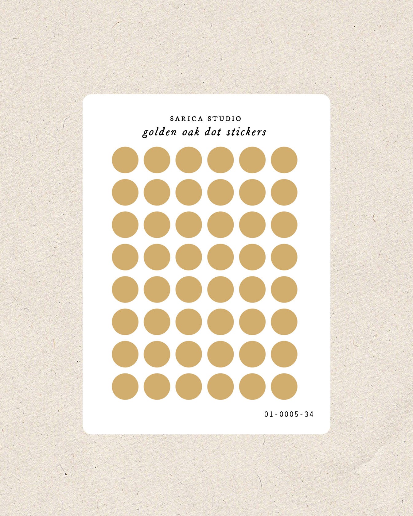 Golden Oak Mini Dot Stickers