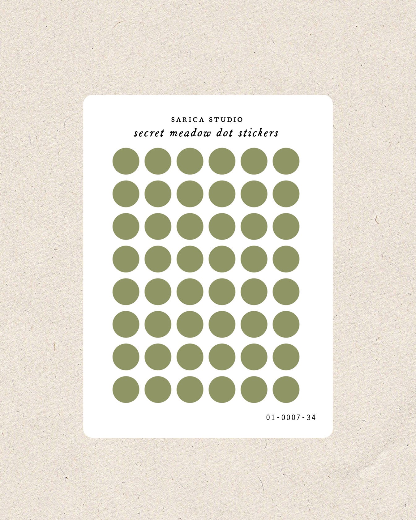 Secret Meadow Mini Dot Stickers